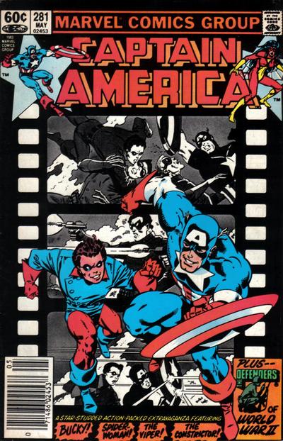 Captain America #281 [Newsstand] - Fine/Very Fine