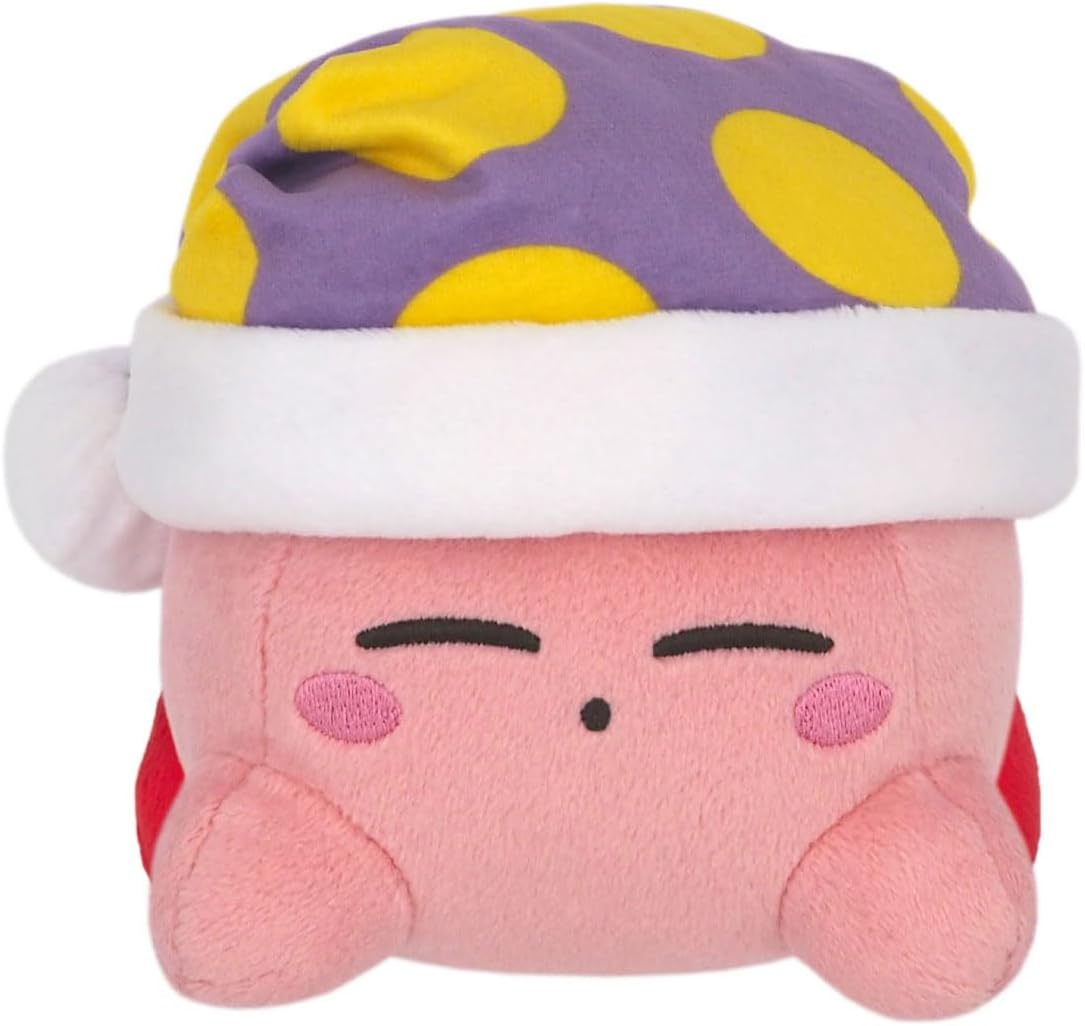 Kirby's Dream Land Kirby Sleep W/Hat 6" Plush