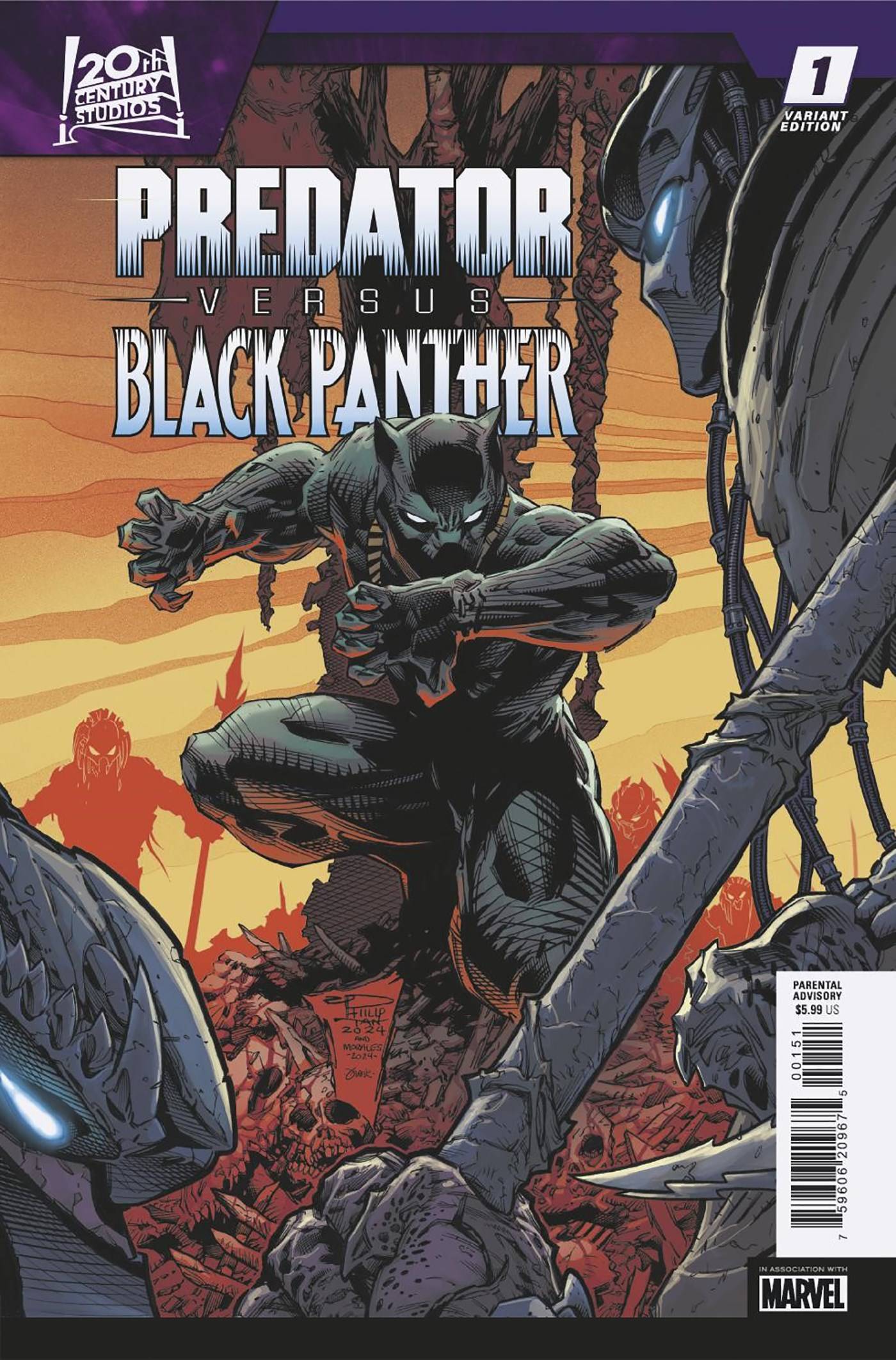 Predator Vs. Black Panther #1 Philip Tan Variant