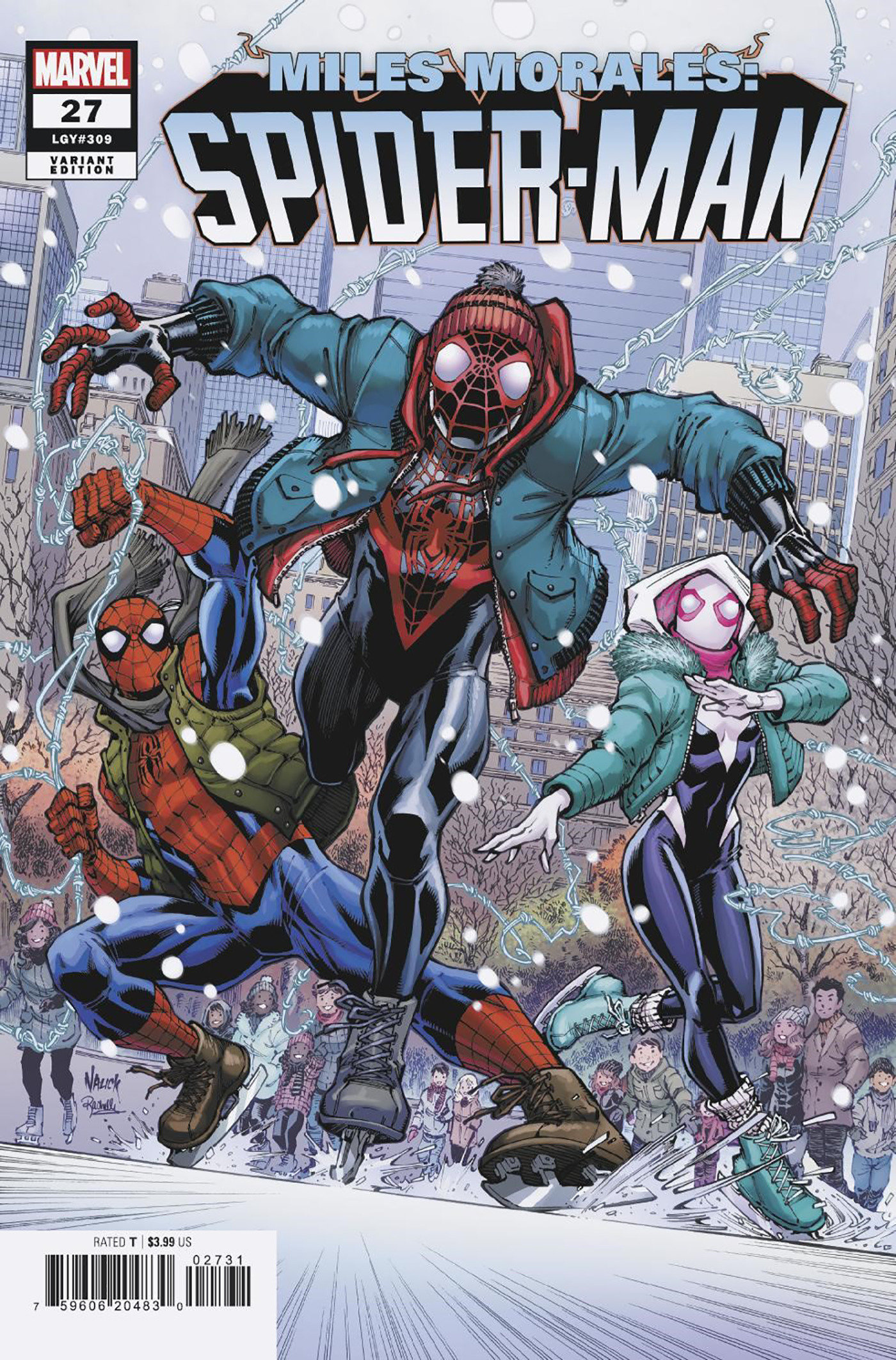 Miles Morales: Spider-Man #27 Todd Nauck Winter Holiday Variant