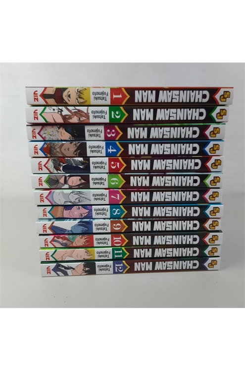 Chainsaw Man Volumes 1-12 Set With Bonus Parts Pre-Owned