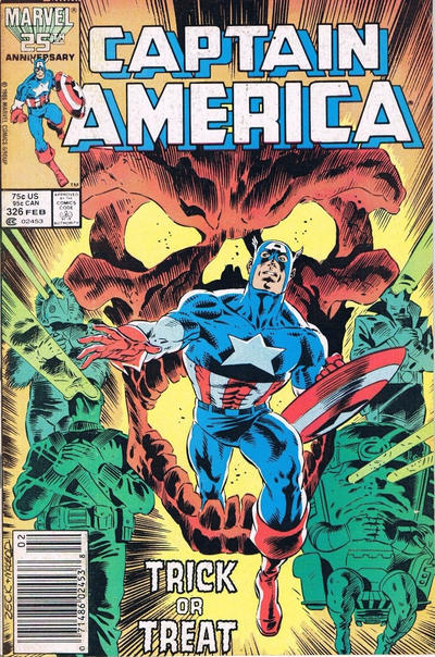 Captain America #326 [Newsstand]-Fine (5.5 – 7)