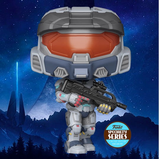 Pop Games Halo Infinte Spartan Mark VII W/Weapon Specialty Series