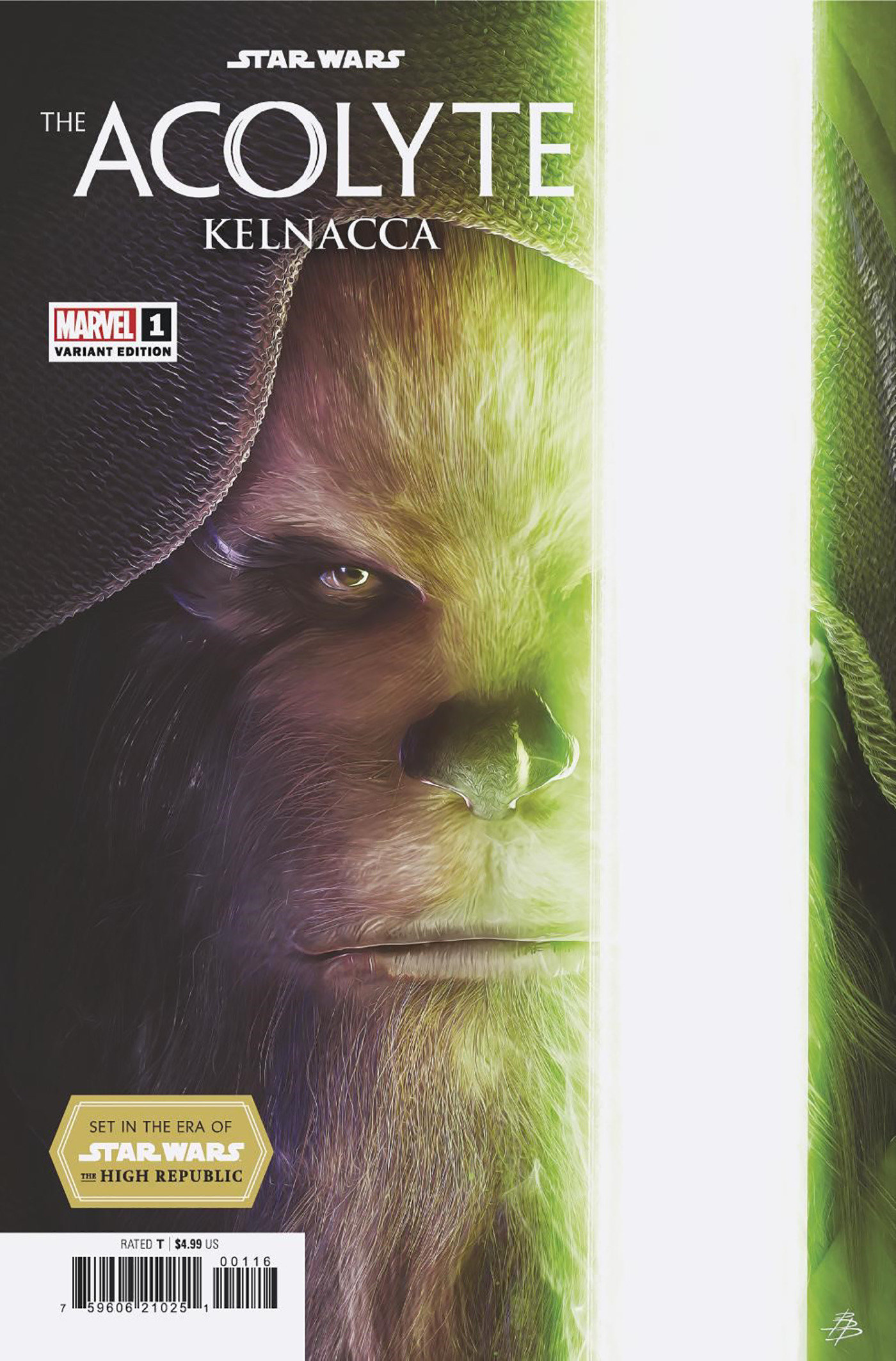 Star Wars: The Acolyte - Kelnacca #1 Bjorn Barends Variant 1 for 25 Incentive