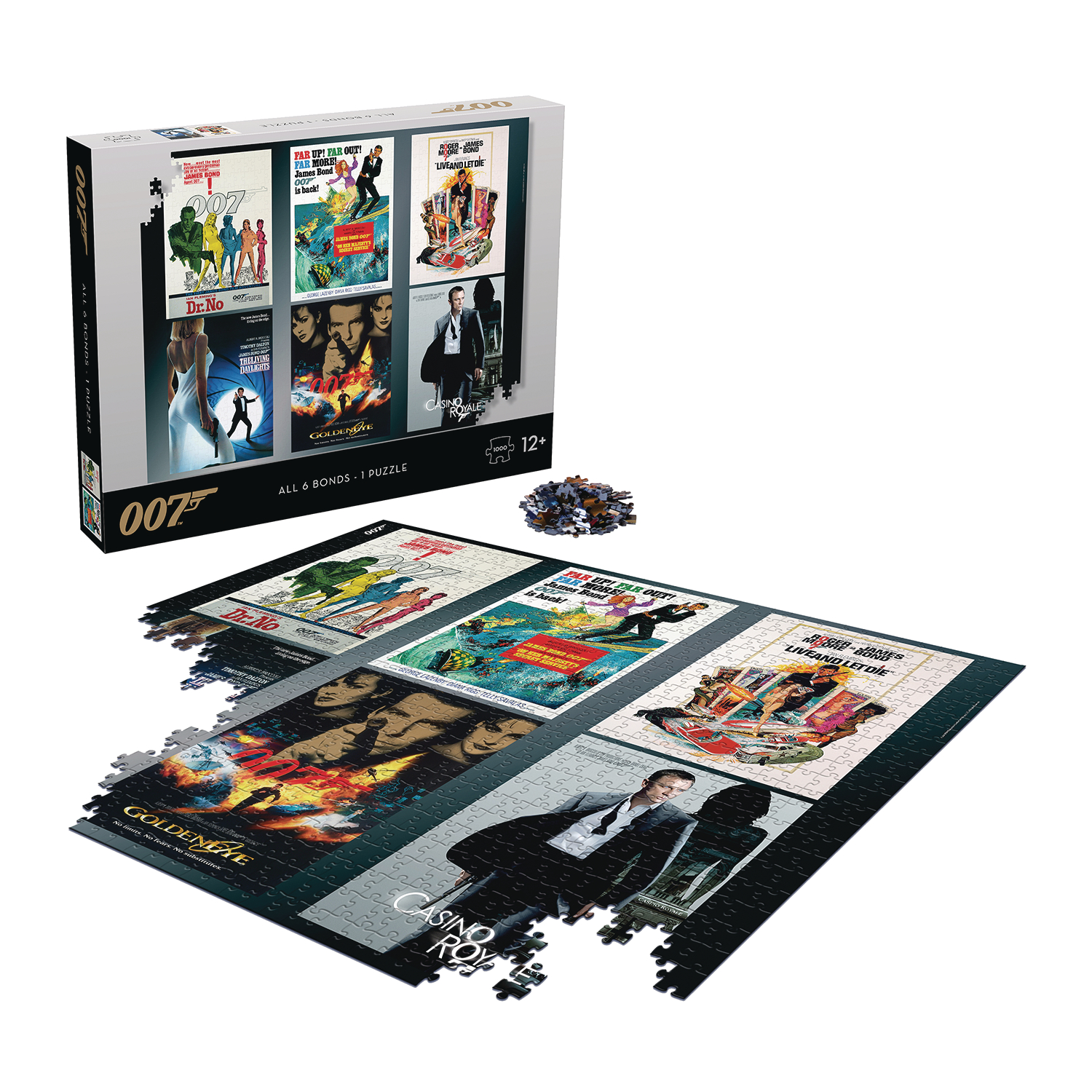 007 James Bond All Six Bonds In One 1000 Piece Puzzle