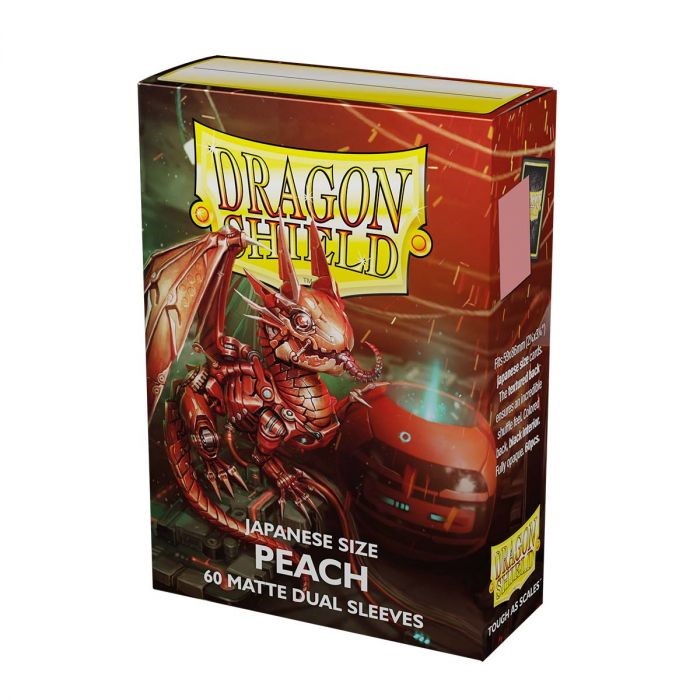 Dragon Shield Dual Matte Peach Japanese Sleeves (60Ct)