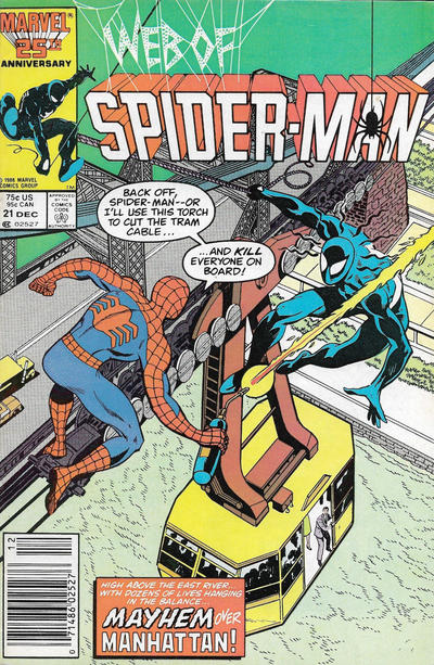 Web of Spider-Man #21 [Newsstand]-Good (1.8 – 3)