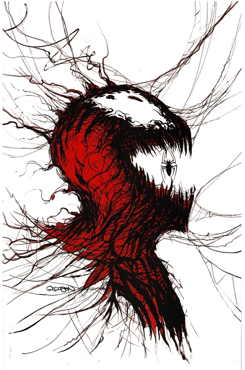 Carnage: Black, White & Blood #1 ['Pat Gleason' Exclusive Virgin Art Whiteout Cover-Very Fine