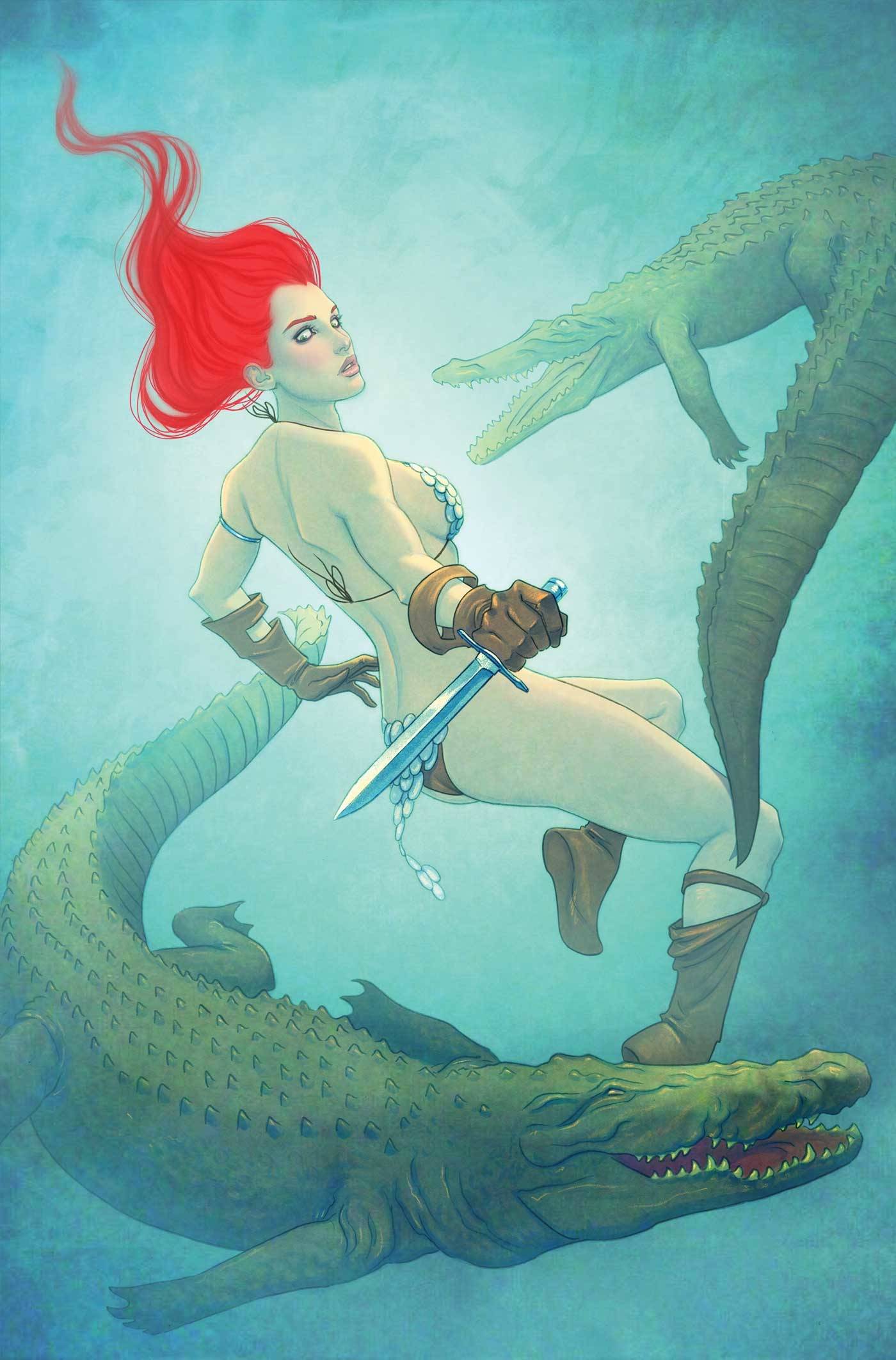 Red Sonja 2023 #7 Cover R 1 for 15 Incentive Frison Virgin