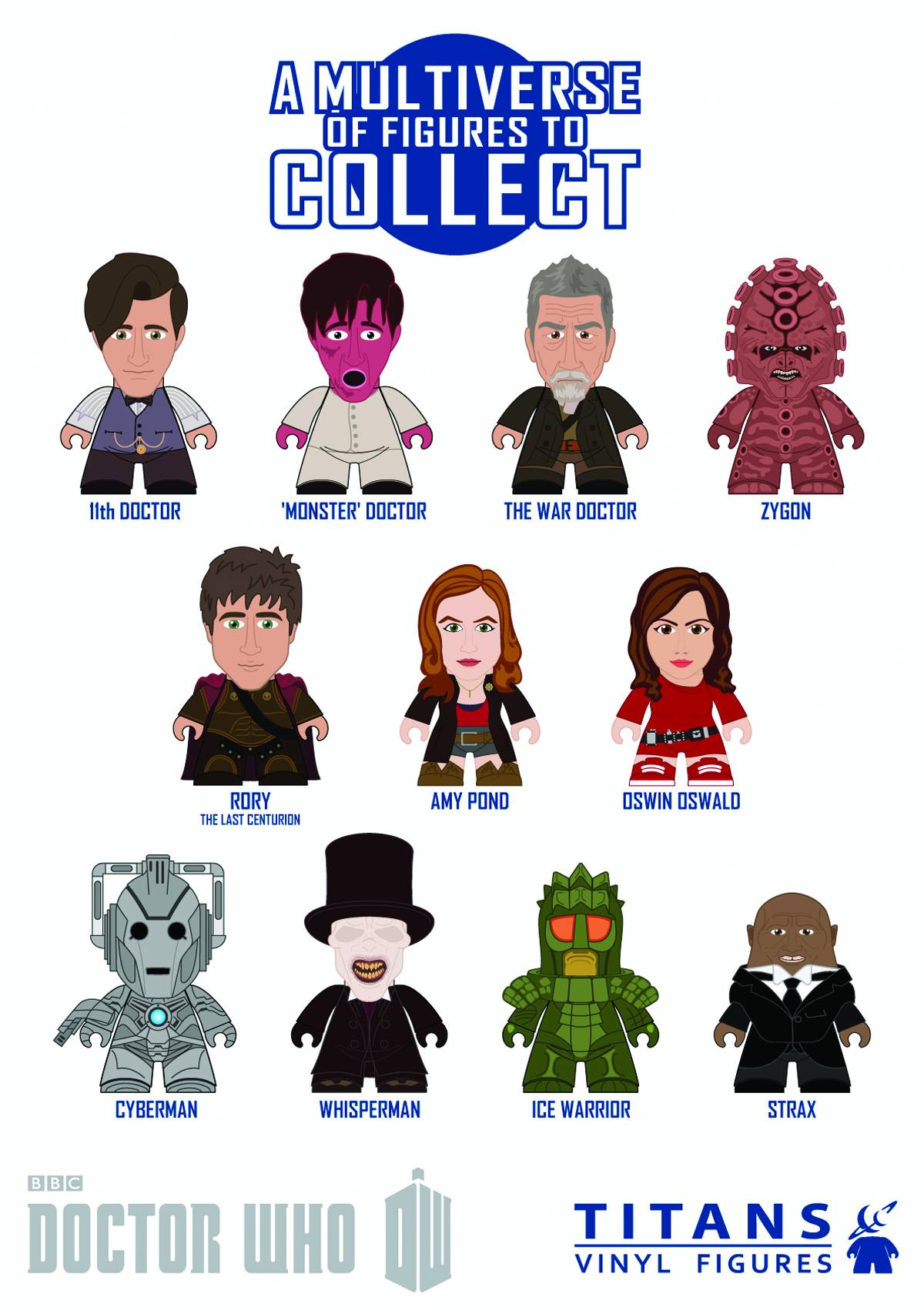 Doctor Who Titans Mini Fig 20 Piece Blind Mystery Box Ds #4 Series 04