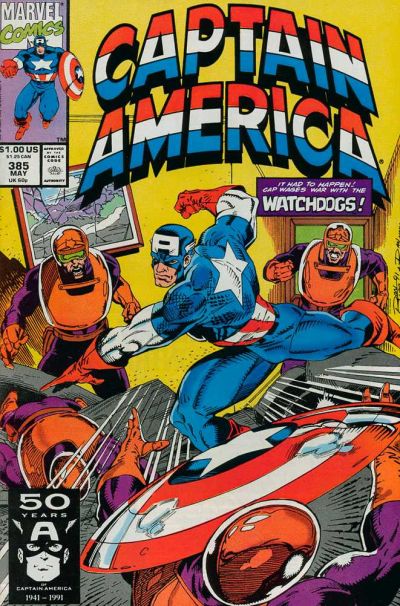 Captain America #385 [Direct] - Fn/Vf 7.0