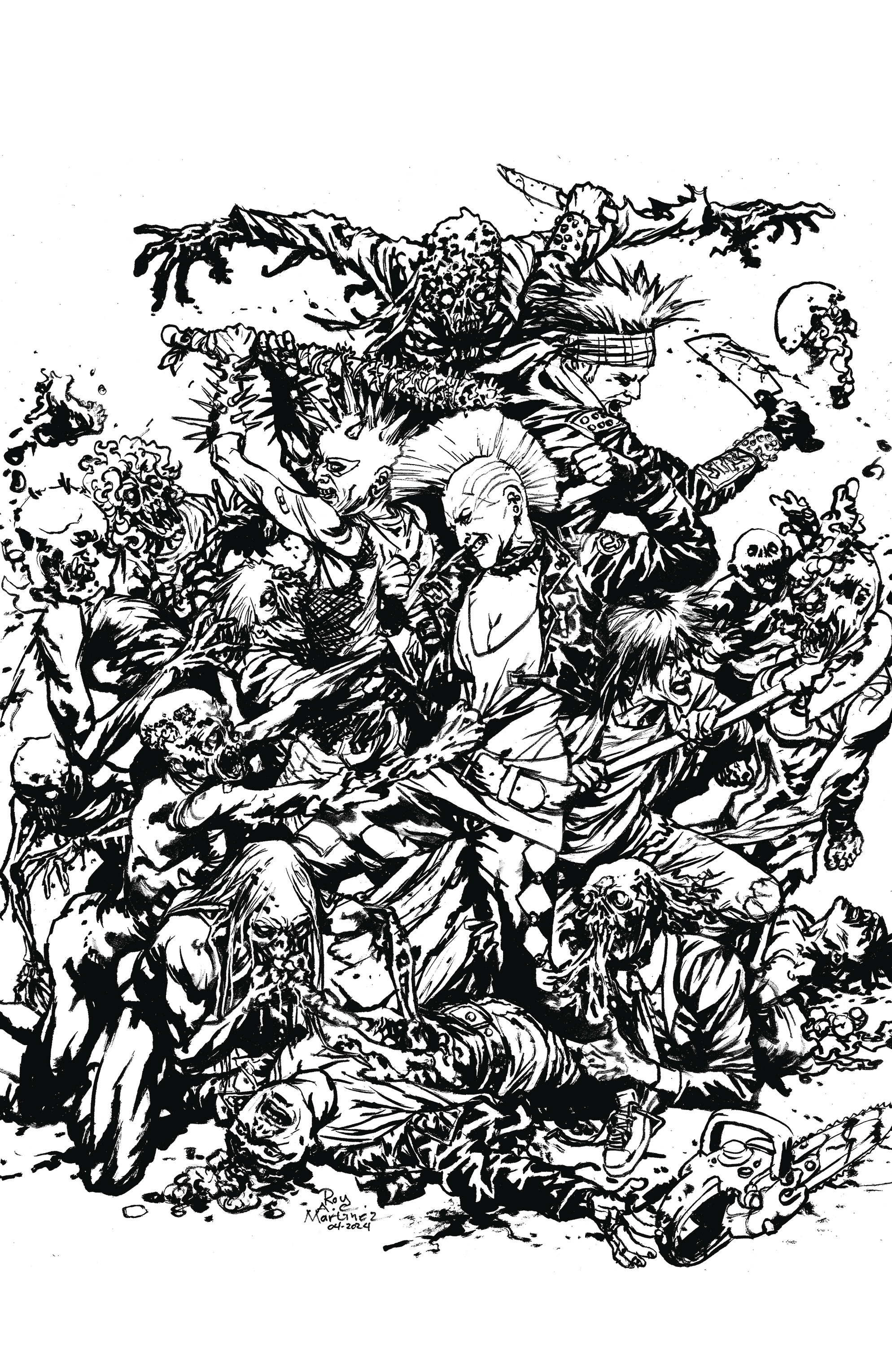 Return of the Living Dead #1 Cover E Black & White Martinez Limited Edition