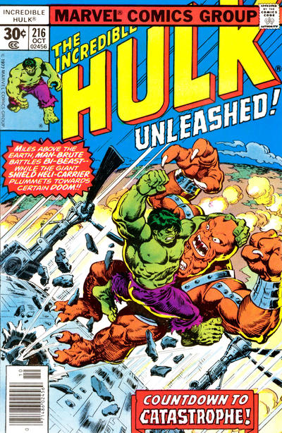 Incredible Hulk #216 [30¢]-Very Fine (7.5 – 9)