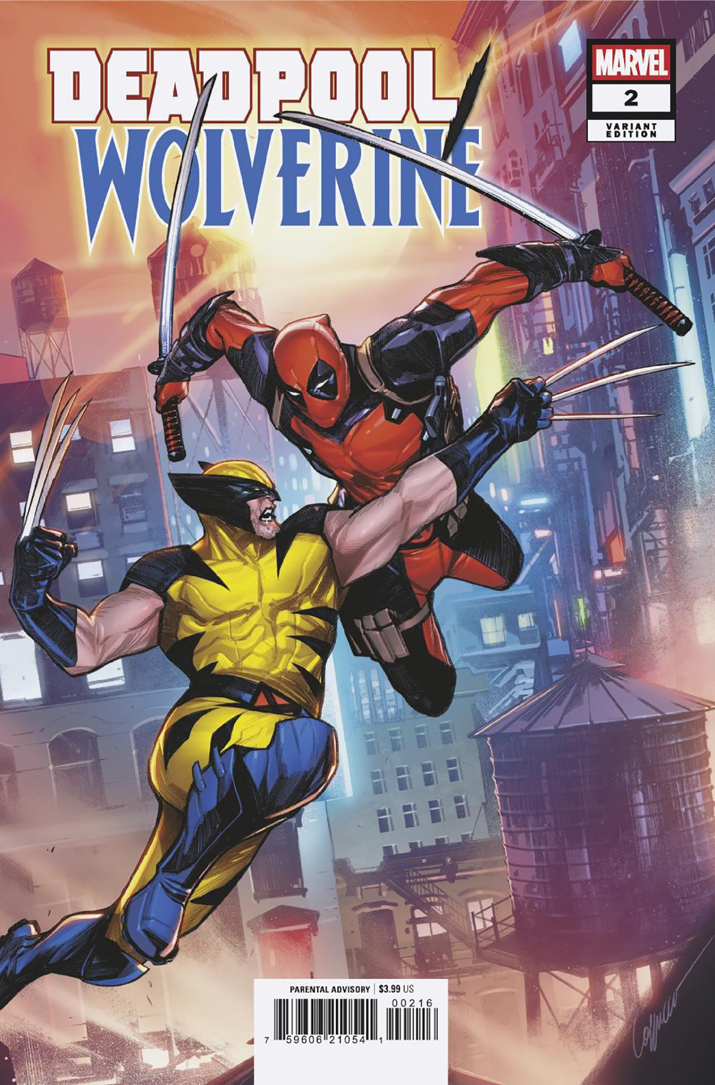 Deadpool/Wolverine #2 Alessandro Cappuccio Variant 1 for 25 Incentive