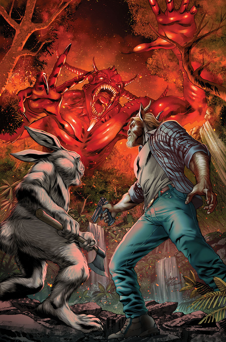 Man Goat & Bunny Man #3 Cover A Vitorino (Of 3)