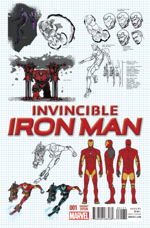 Invincible Iron Man #1 Design Variant (2015)