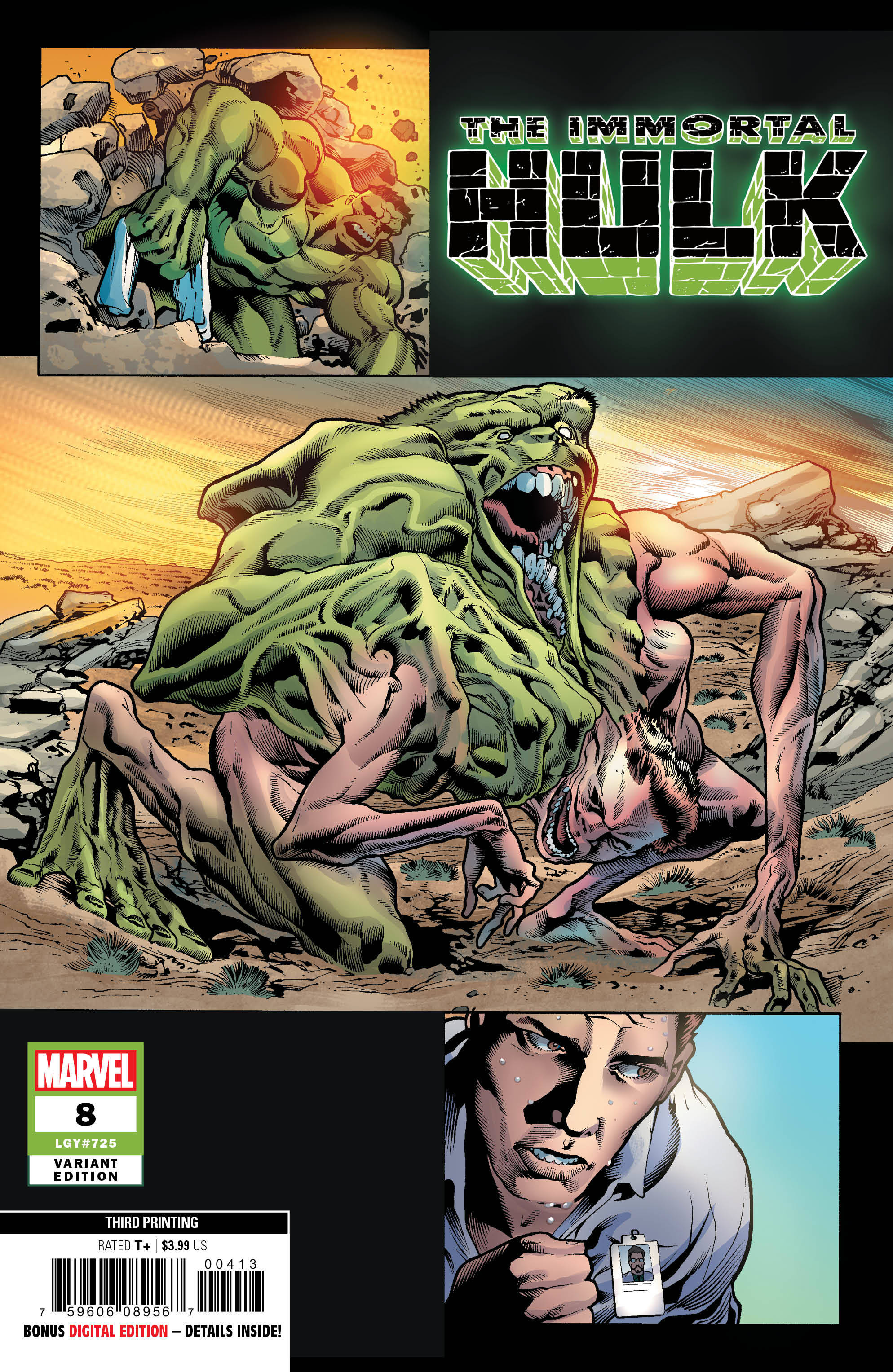 Immortal Hulk #8 3rd Printing Bennett Variant (2018)
