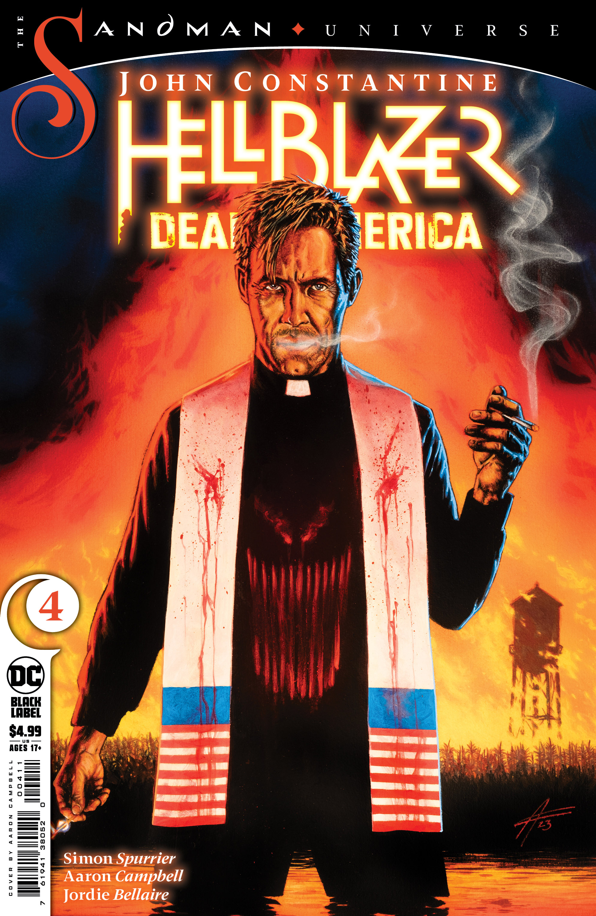 John Constantine, Hellblazer Dead in America #4 Cover A Aaron Campbell (Mature) (Of 9)
