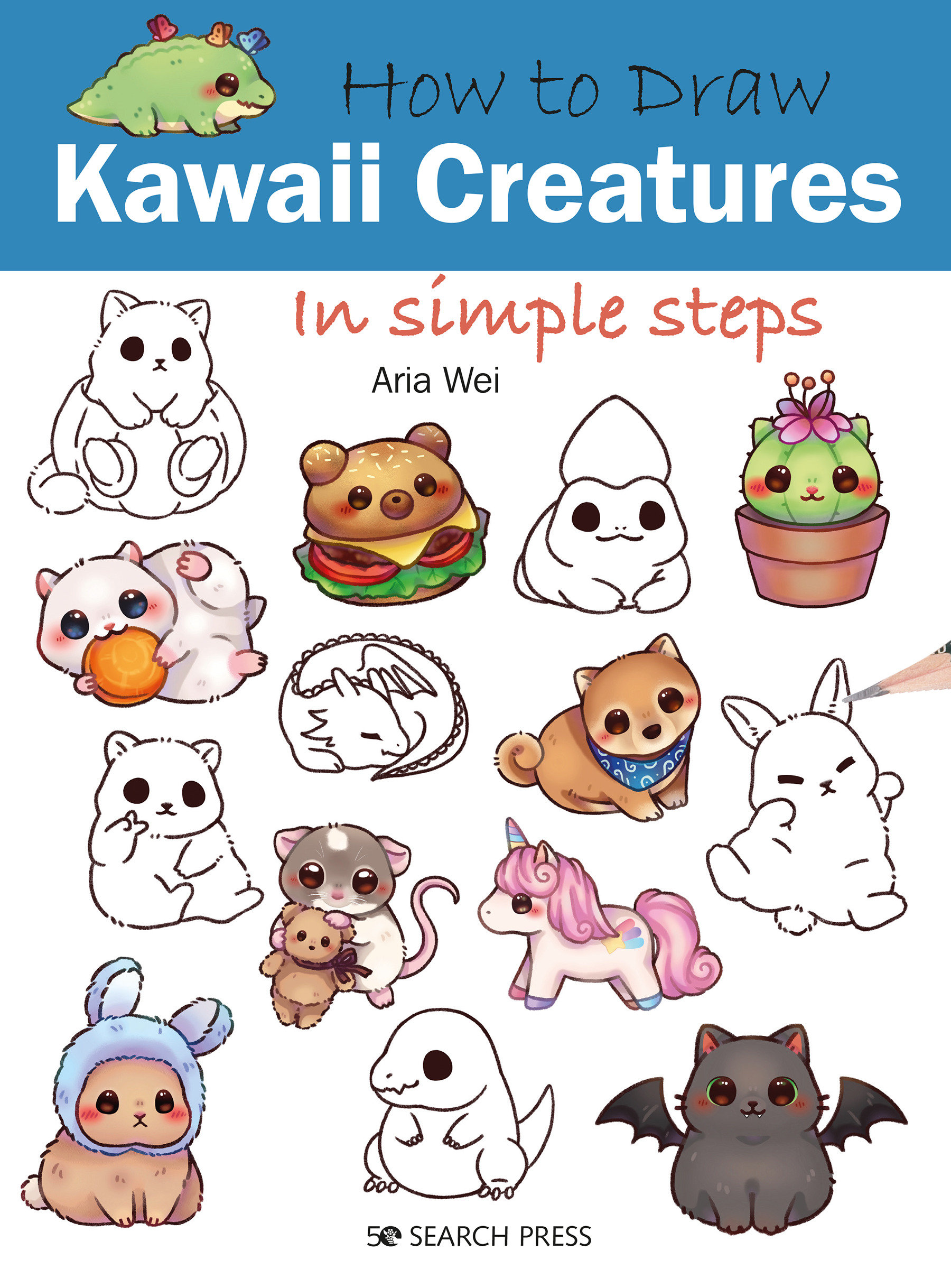 How to Draw Kawaii Creatures in Simple Steps (Paperback)