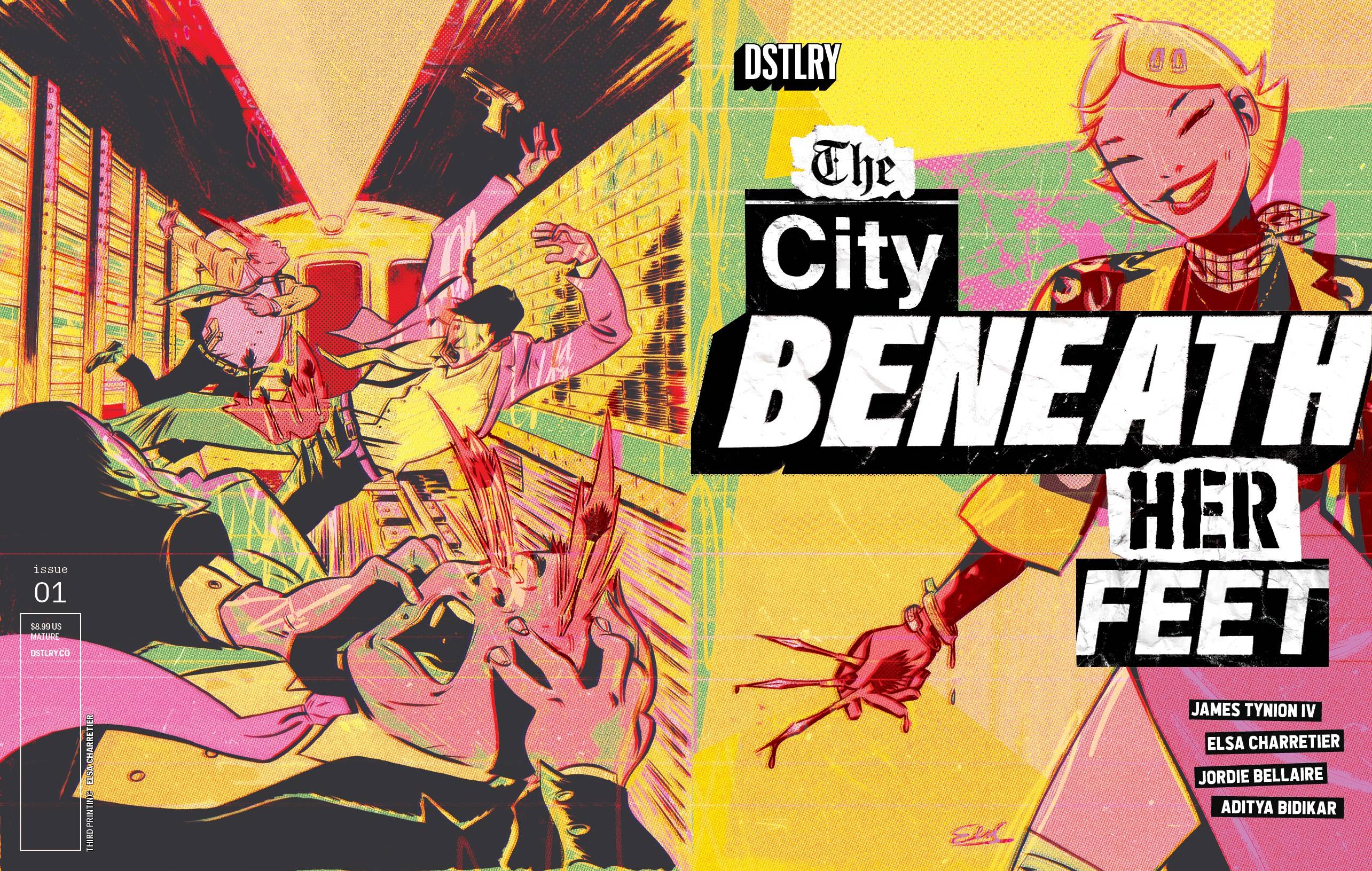 City Beneath Her Feet #1 3rd Printing Charretier (Mature)