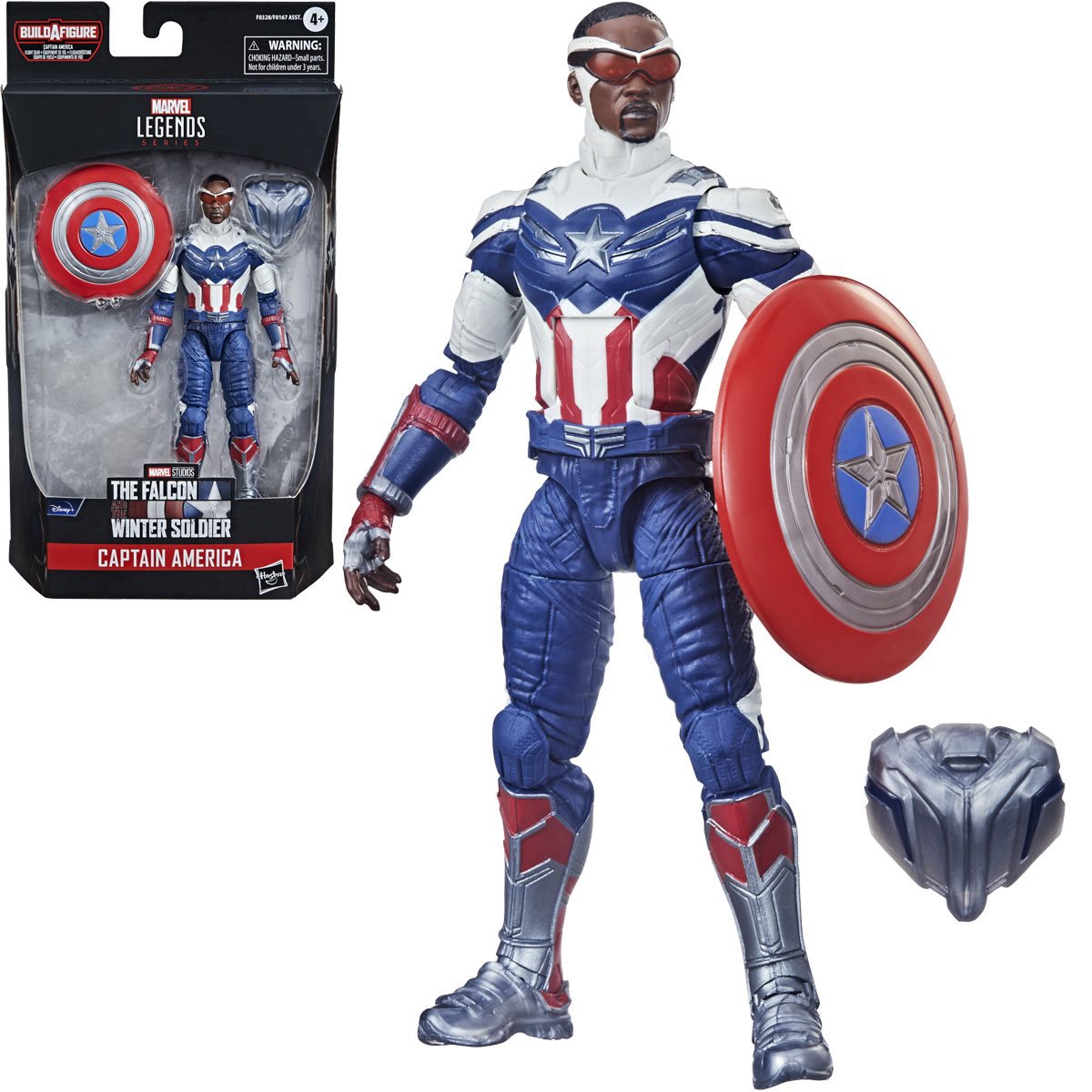Marvel Disney Plus Legends 6in Captain America Falcon Action Figure Case
