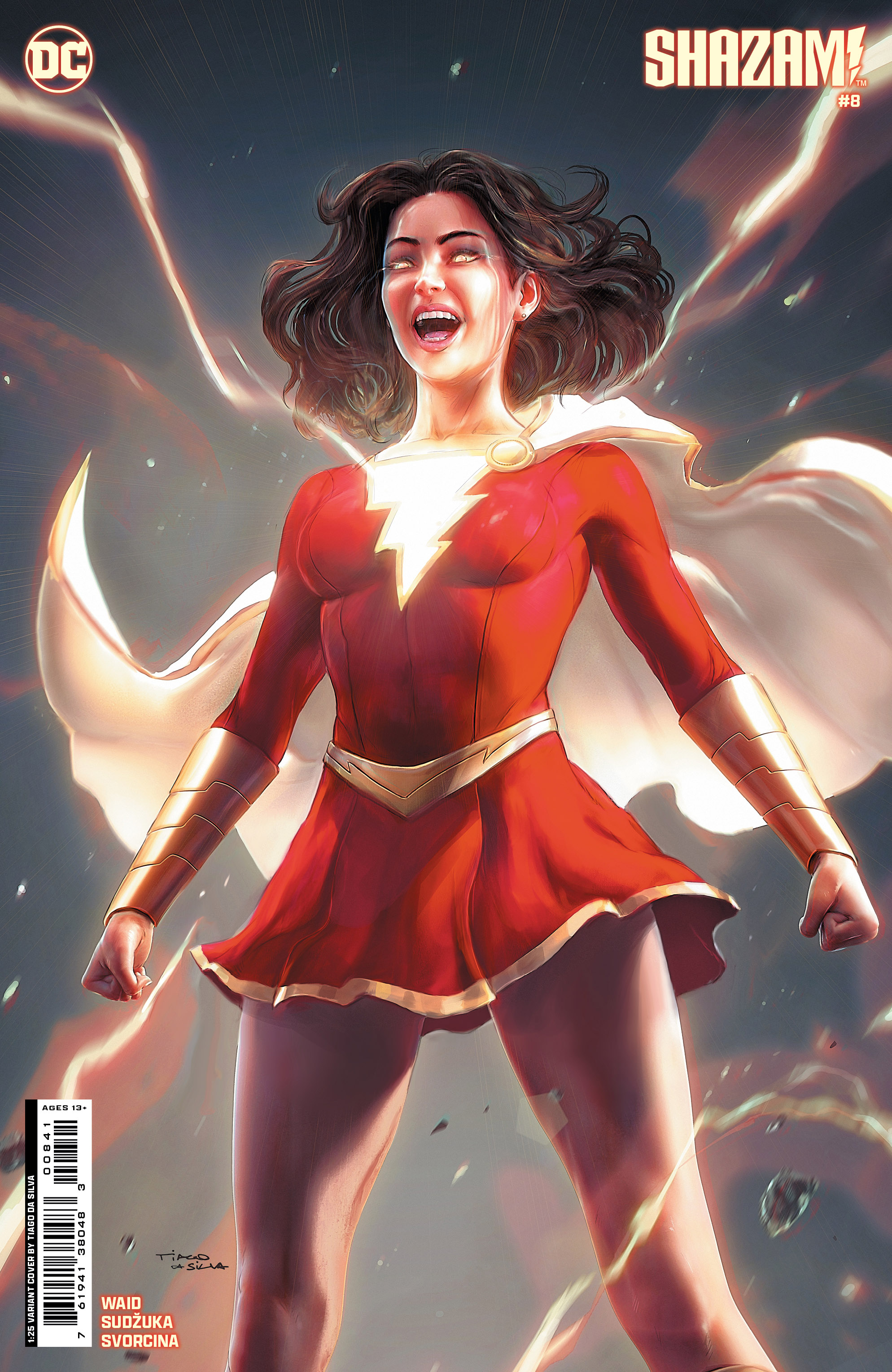 Shazam #8 Cover D 1 for 25 Incentive Tiago Da Silva Card Stock Variant