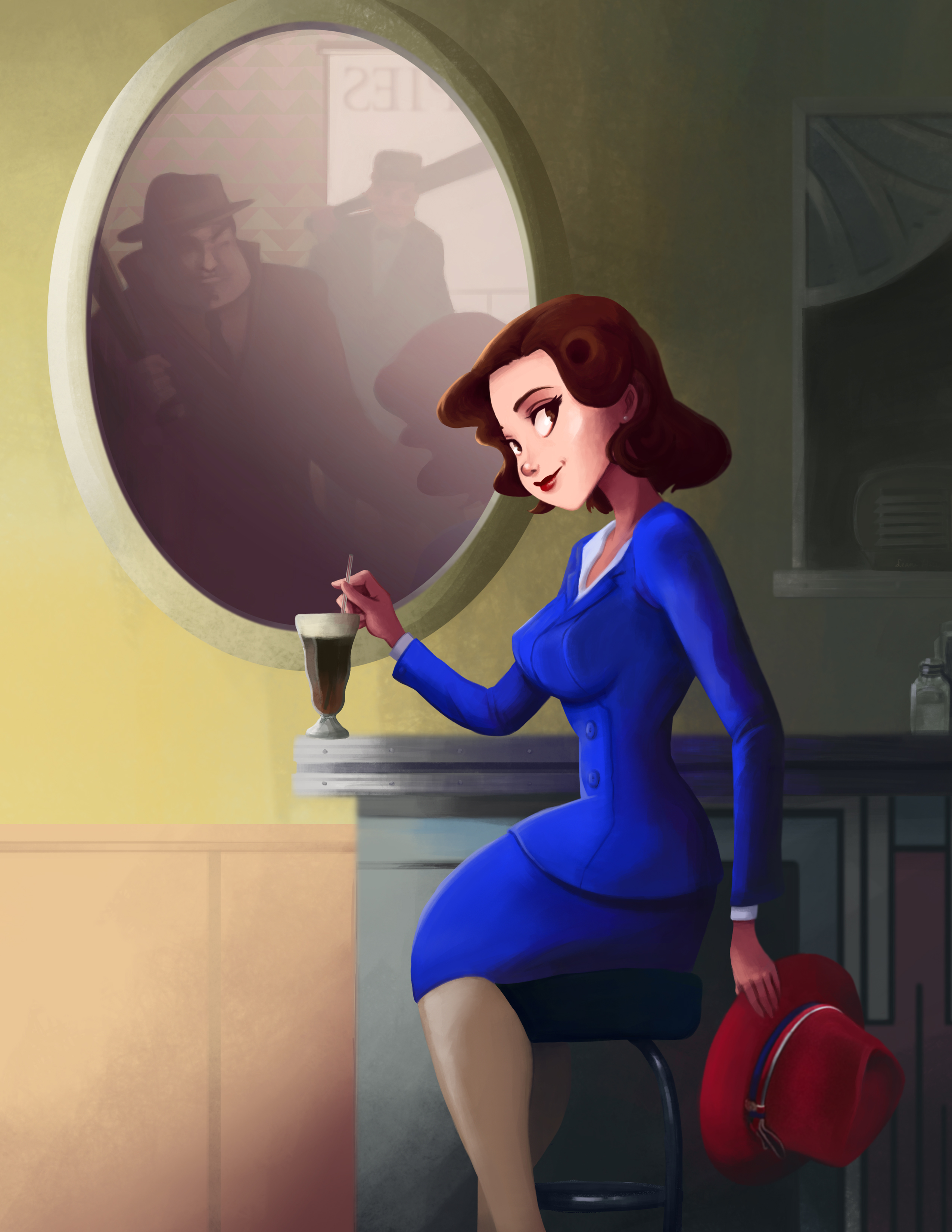 Leann Hill Art - Agent Carter (Large)