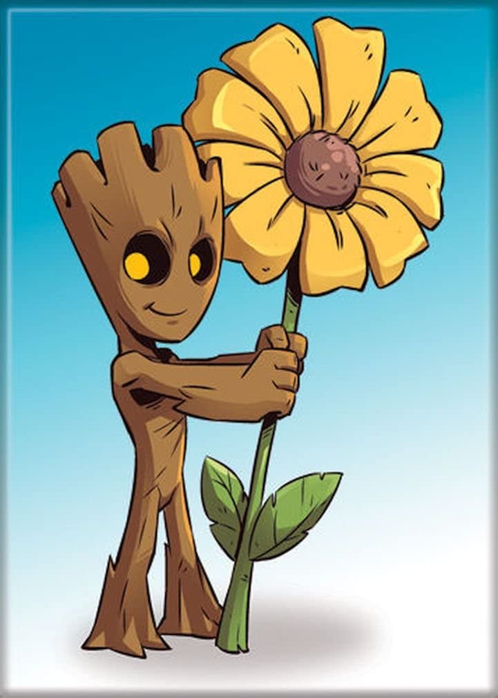 Gog Groot And Daisy Photo Magnet