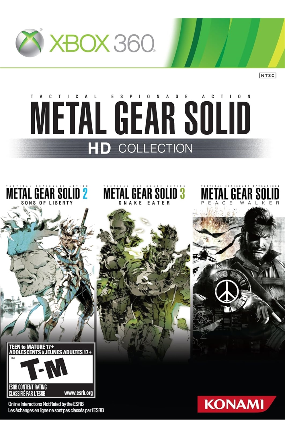 Xbox 360 Xb360 Metal Gear Solid Hd Collection