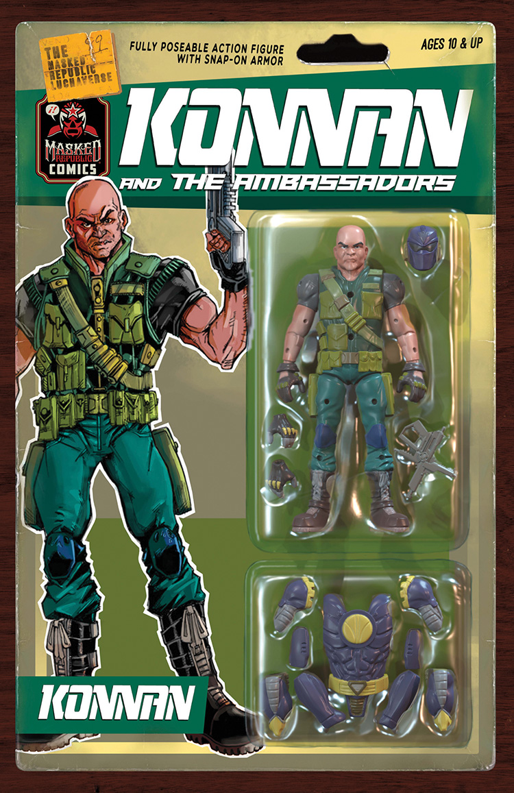 Luchaverse Catalyst #3 Catalyst Cover D Konnan Action Figure (Mature)