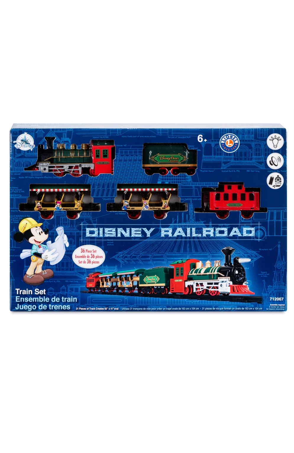 Disney Parks Railroad Train Set Lionel