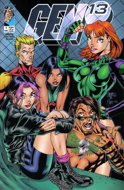 Gen 13 #1 [Cover 1-B - Thumbs Up]-Near Mint (9.2 - 9.8)