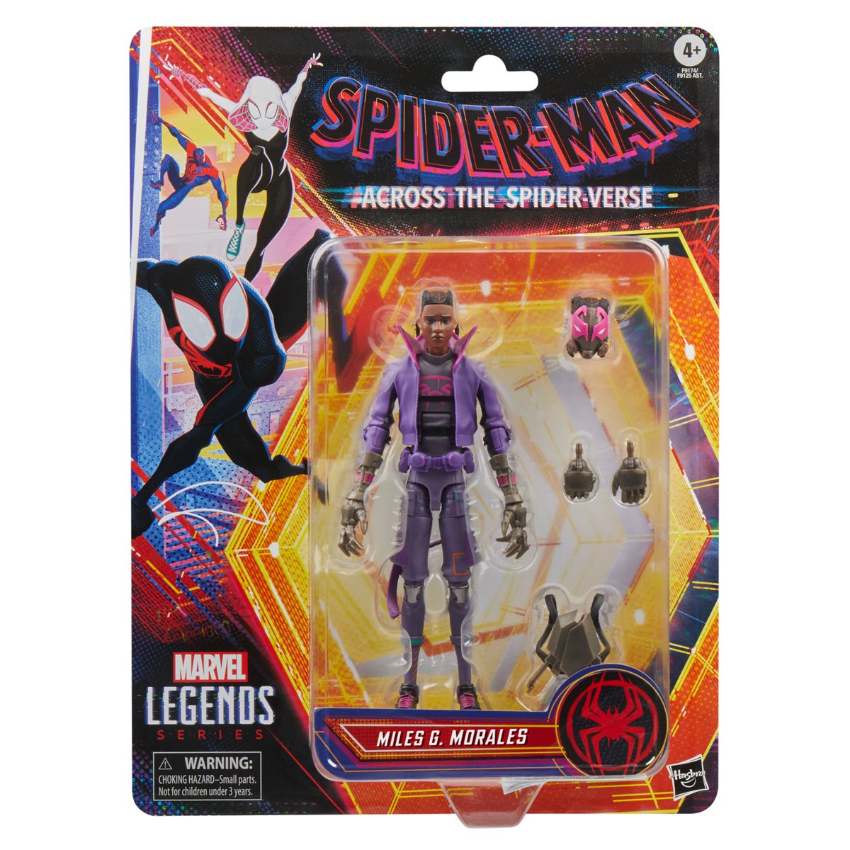 Spider-Man Across The Spider-Verse Marvel Legends Miles G Morales 6-Inch Action Figure