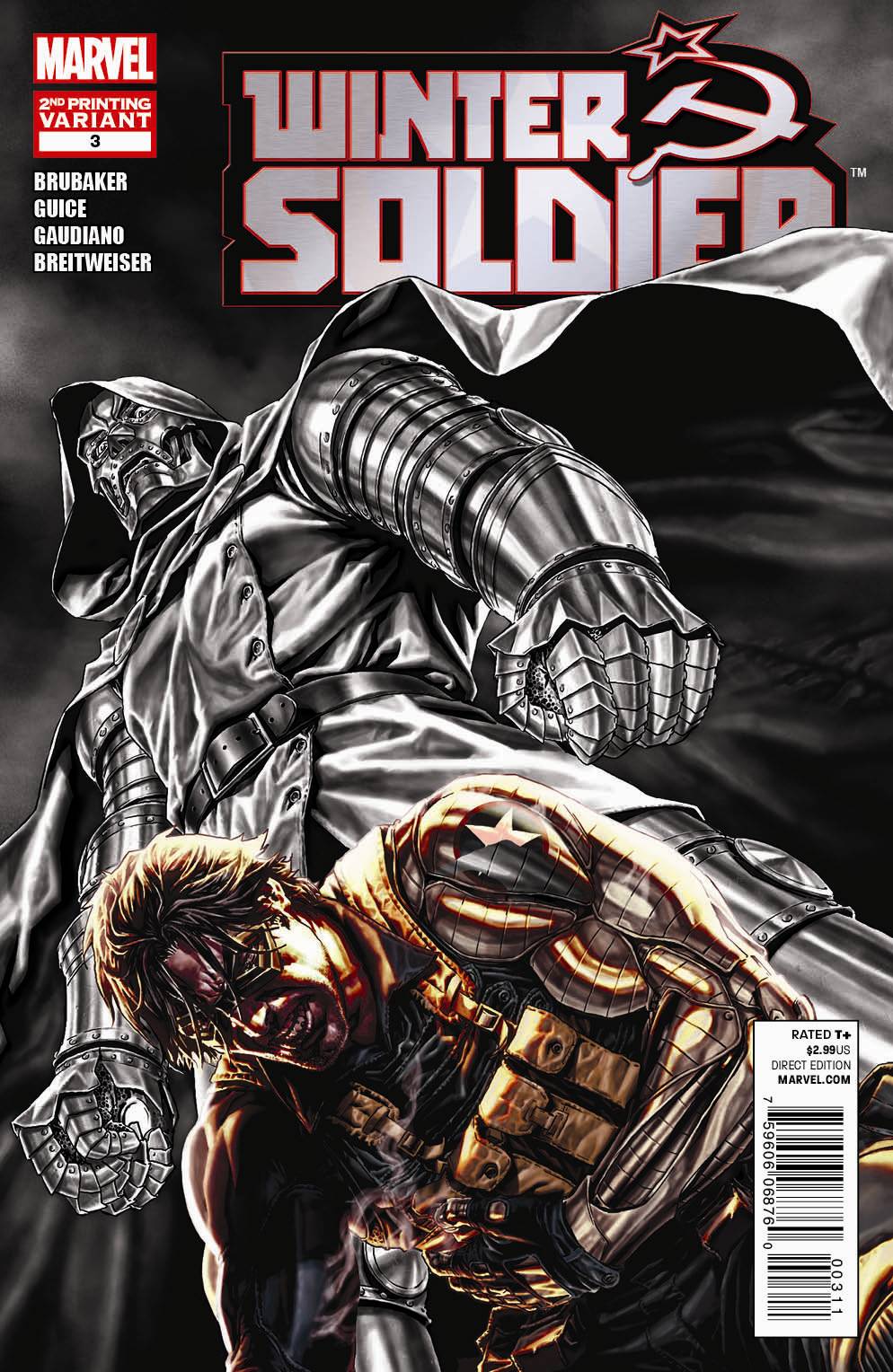 Winter Soldier #3 2nd Printing Bermejo Variant (2012)