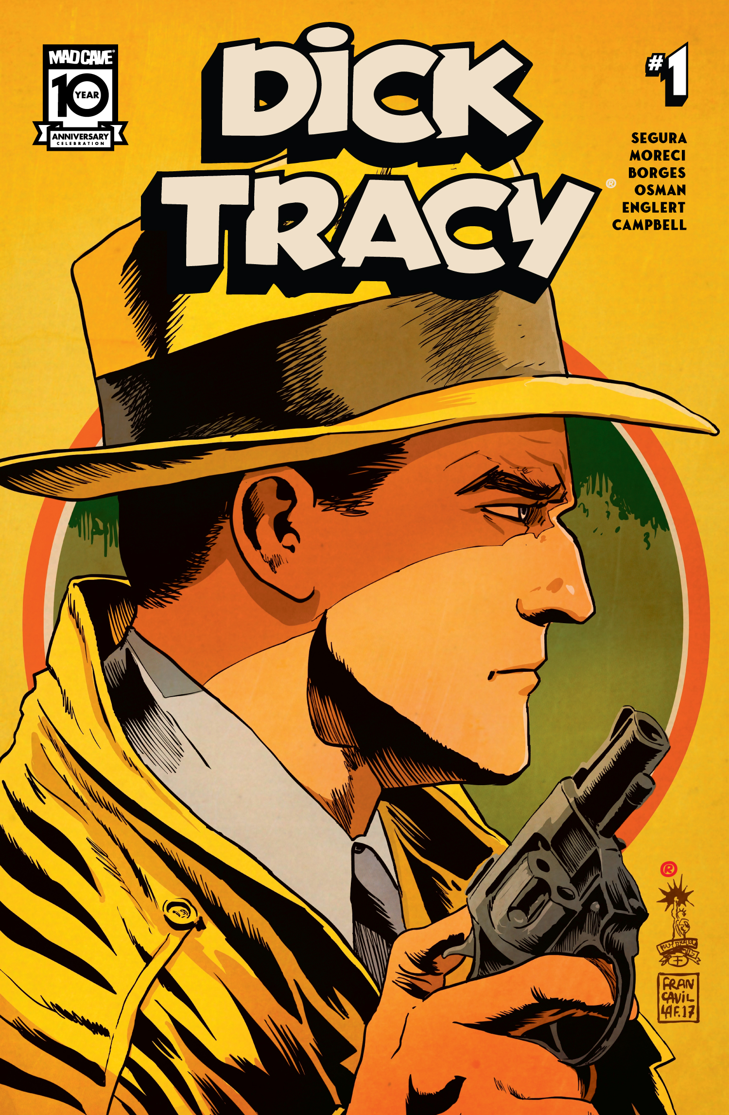 Dick Tracy #1 Cover E 1 for 10 Incentive Francesco Francavilla Variant