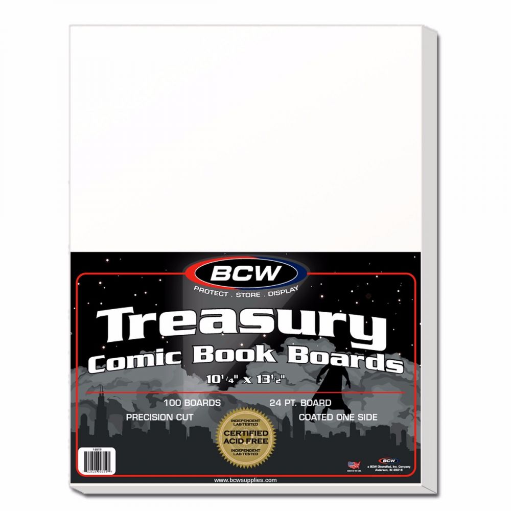 BCW Treasury Backing Boards - 10 1/4 X 13 1/2 (100 Count)