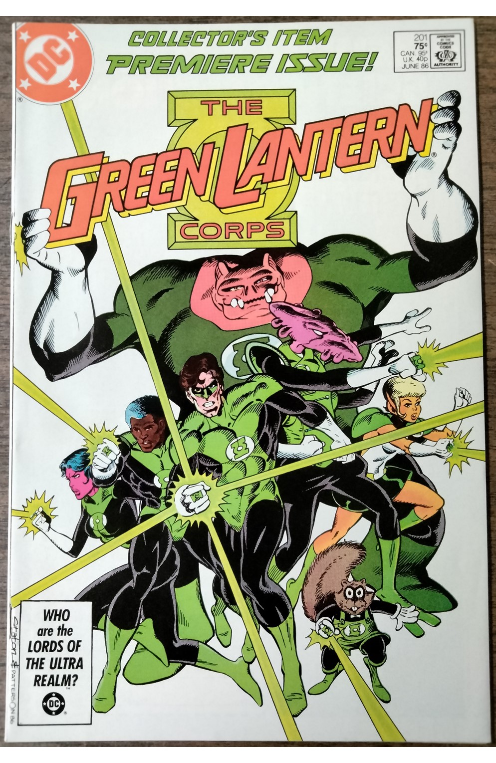 Green Lantern #201 (DC 1986) 1st App Kilowag
