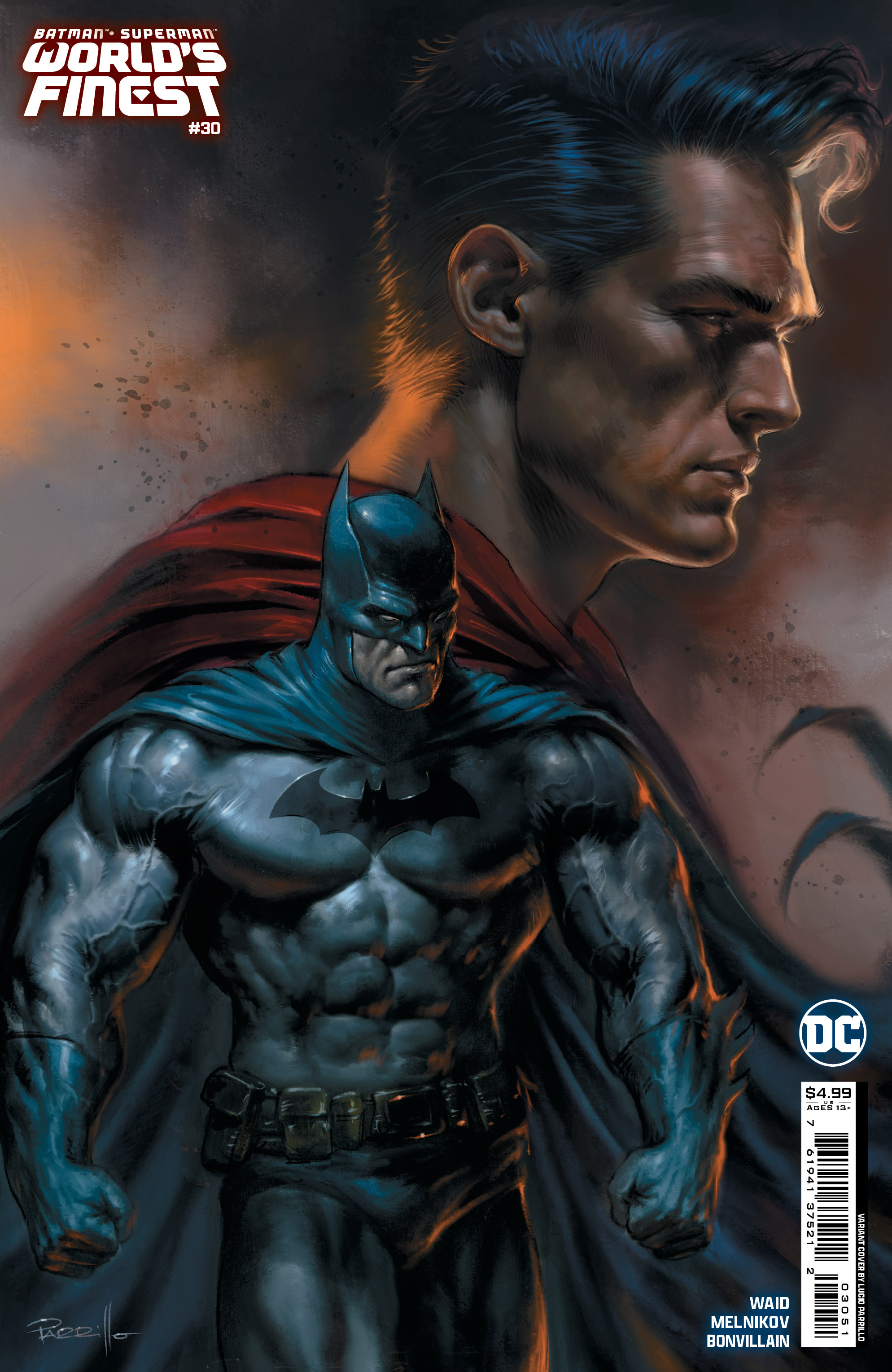 Batman Superman Worlds Finest #30 Cover C Lucio Parrillo Card Stock Variant