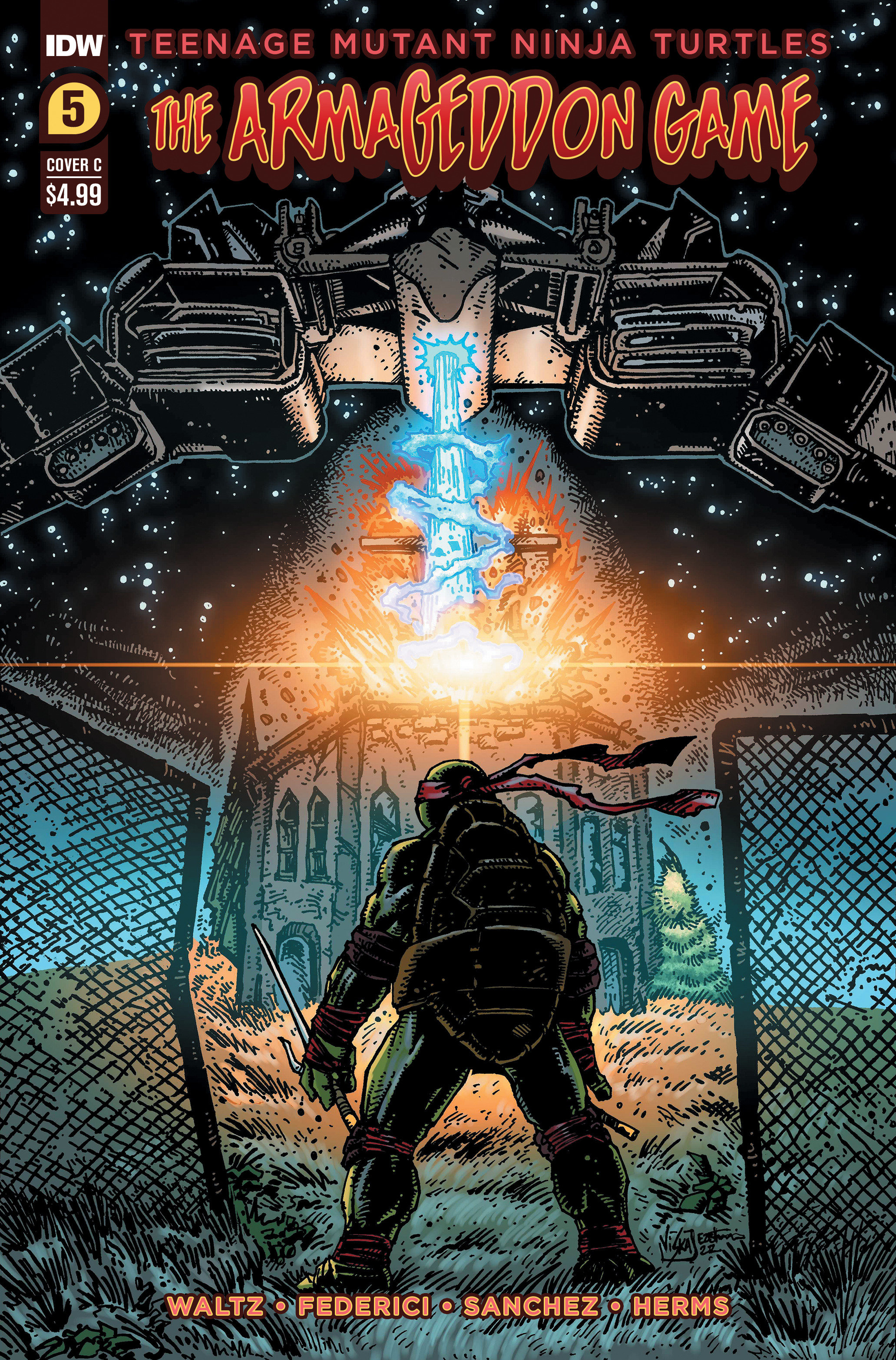 Teenage Mutant Ninja Turtles The Armageddon Game #5 Cover C Eastman