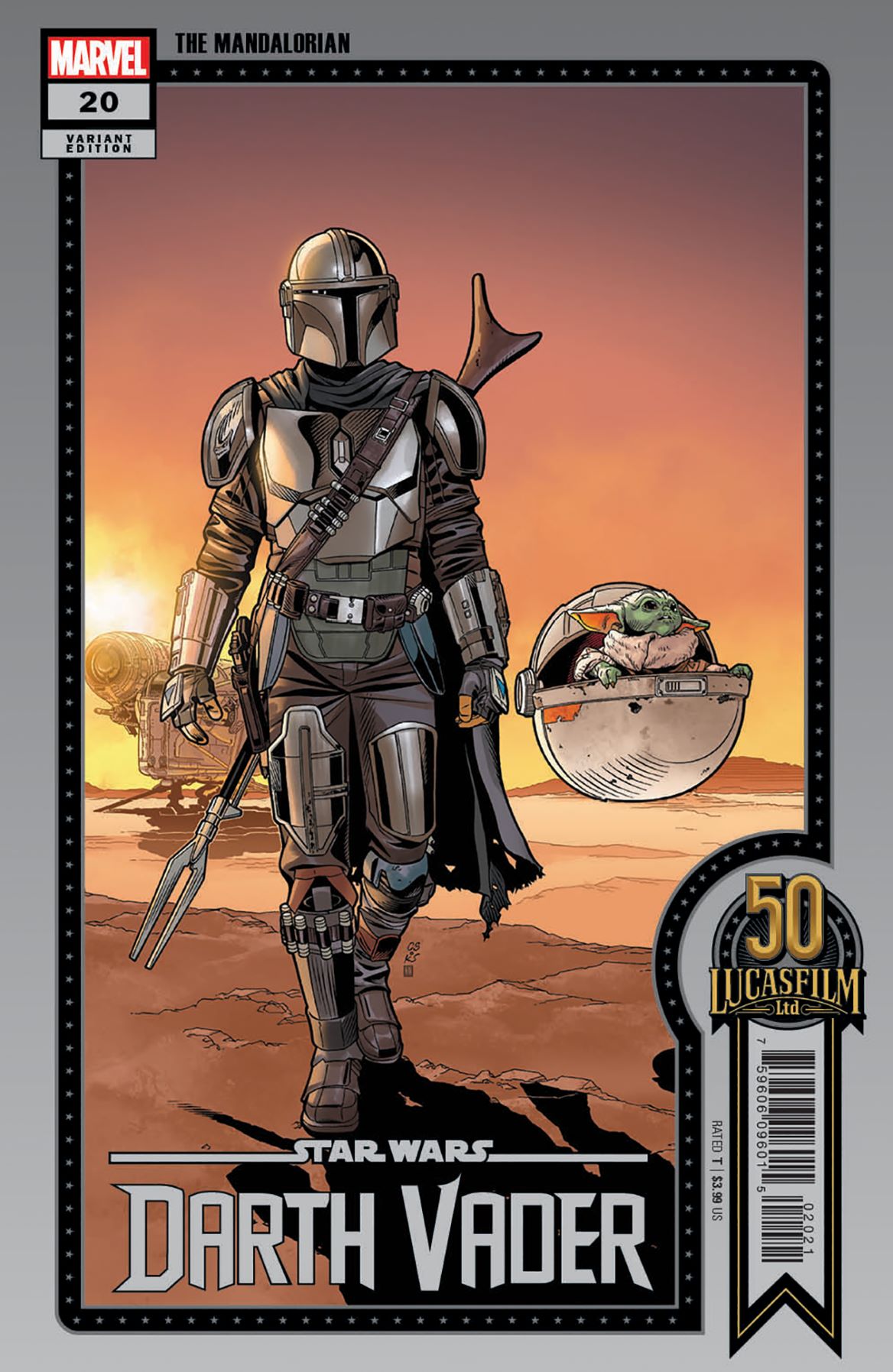 Star Wars: Darth Vader #20 Sprouse Beskar Border 2nd Printing Variant (2020)
