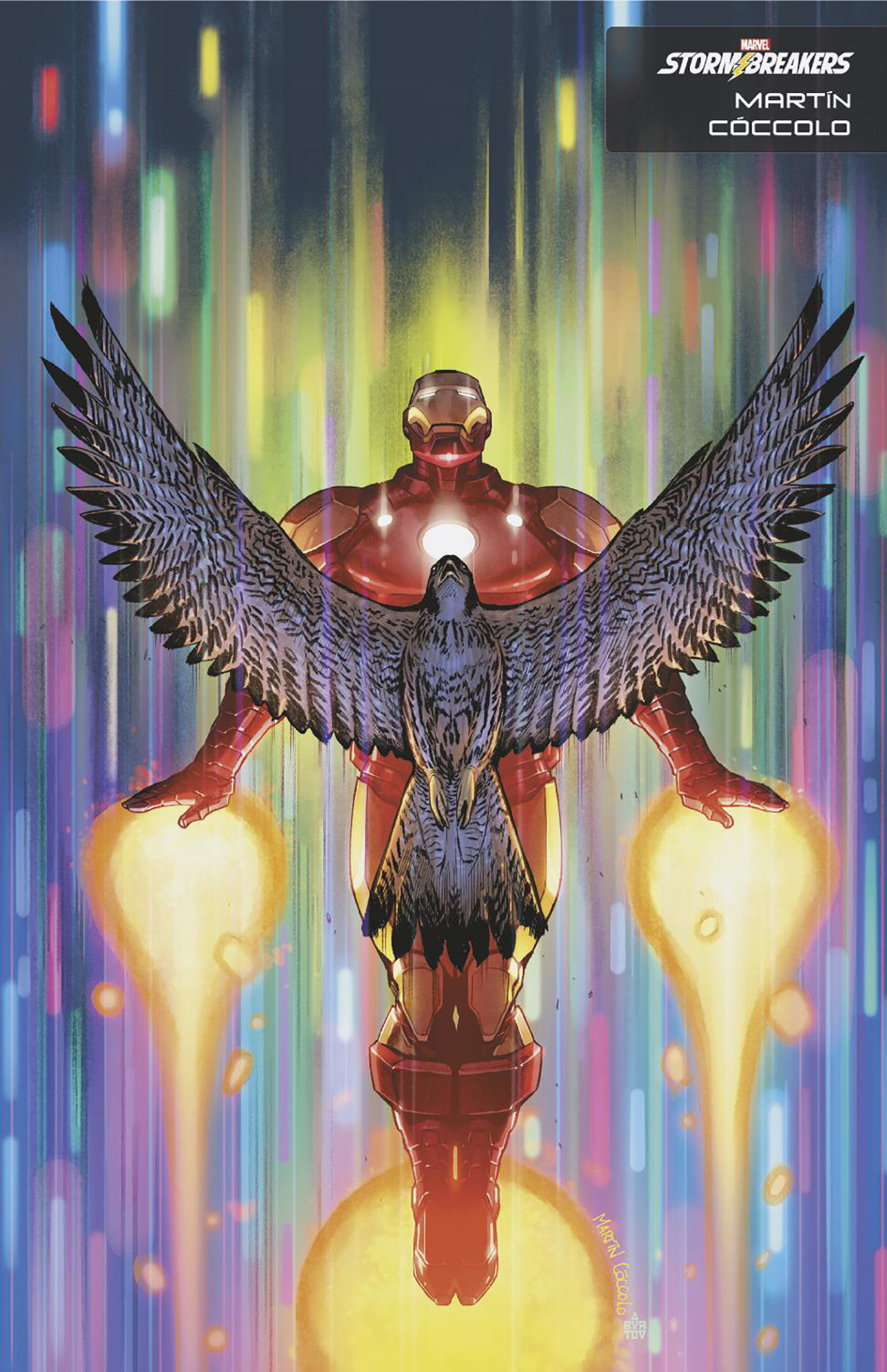 Invincible Iron Man #9 Martin Coccolo Stormbreakers Variant (Fall of the X-Men)