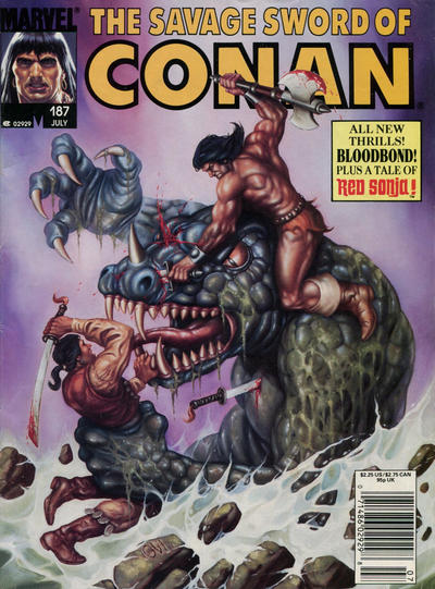 The Savage Sword of Conan #187-Fine