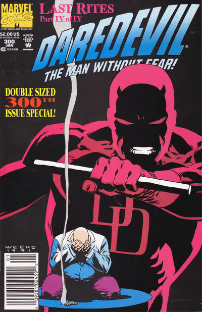 Daredevil #300 [Newsstand]-Fine (5.5 – 7)