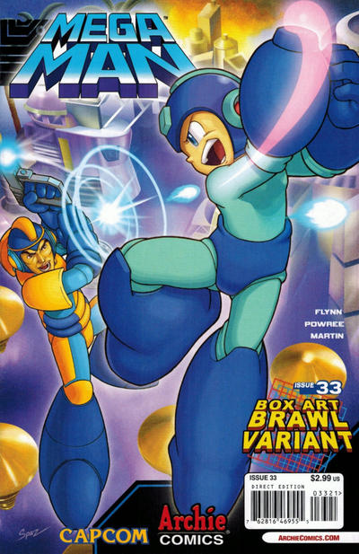 Mega Man #33 [Box Art Brawl Variant By Patrick Spaziante] - Fn+