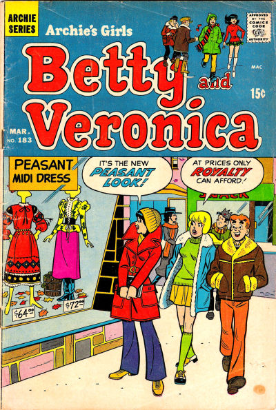Archie's Girls Betty And Veronica #183 - G/Vg