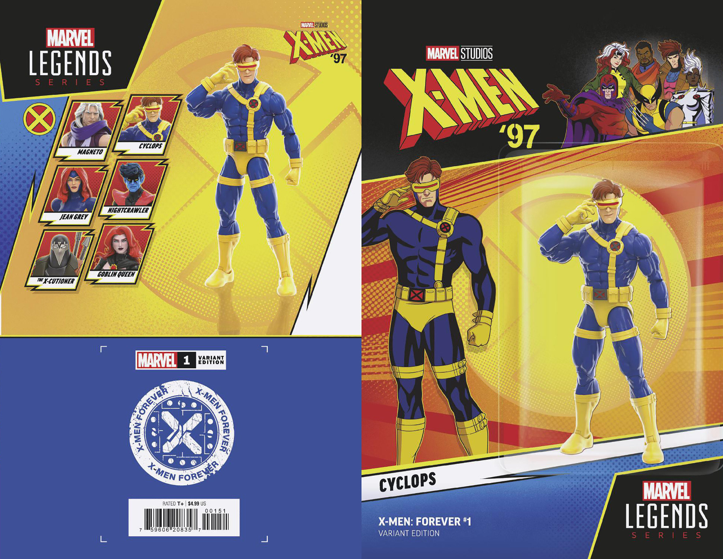 X-Men Forever #1 X-Men 97 Cyclops Action Figure Variant (Fall of the House of X)