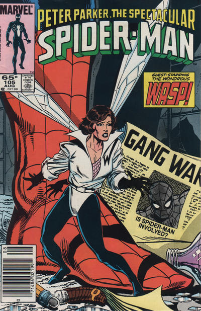 The Spectacular Spider-Man #105 [Newsstand]-Fine 