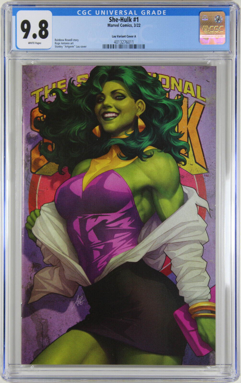 Dynamic Forces She Hulk #1 Artgerm CGC Graded