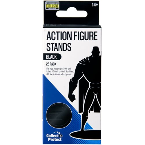 Action Figure Black 25pc Stand Pack