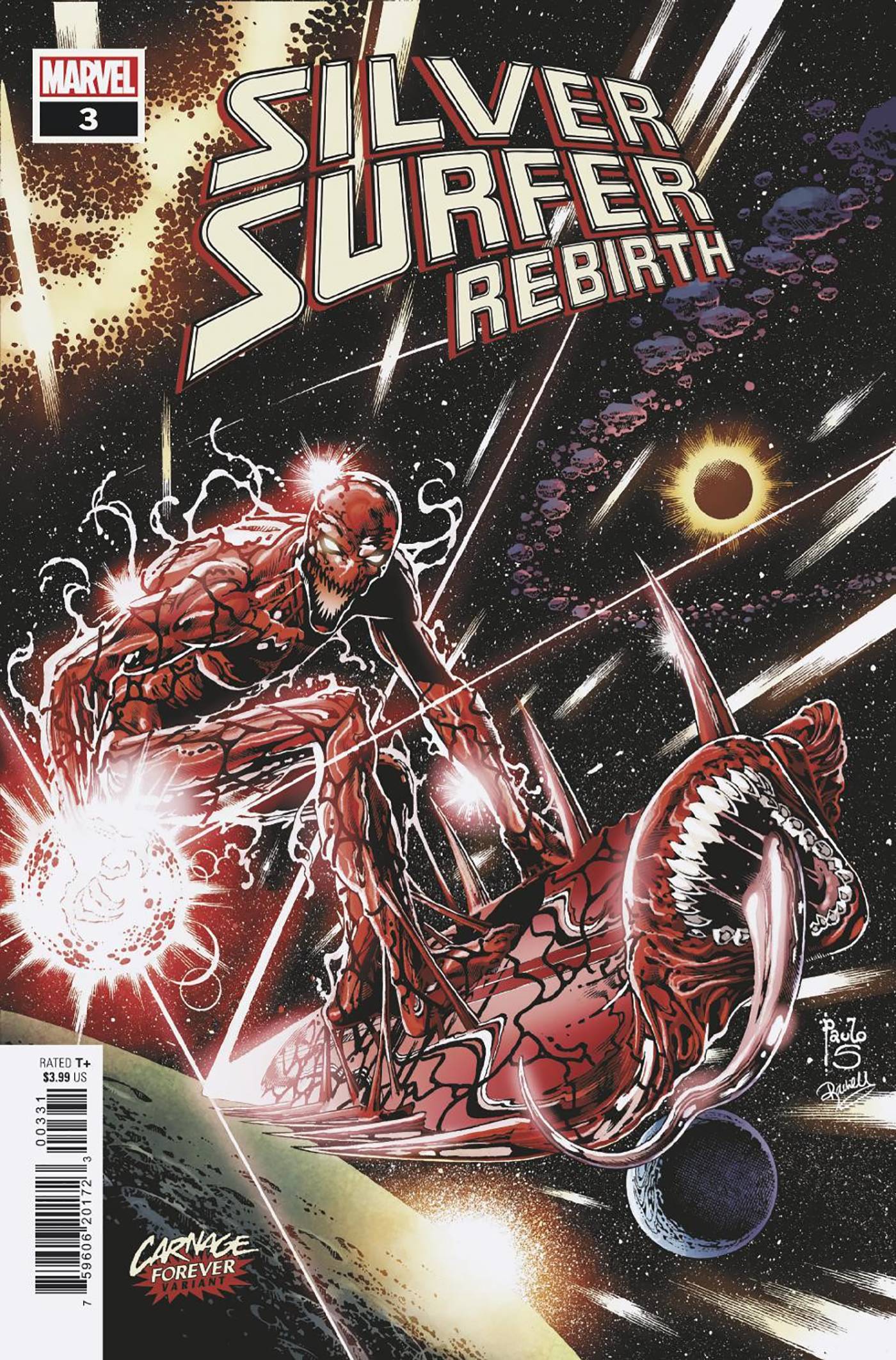 Silver Surfer Rebirth #3 Siquera Carnage Forever Variant (Of 5)